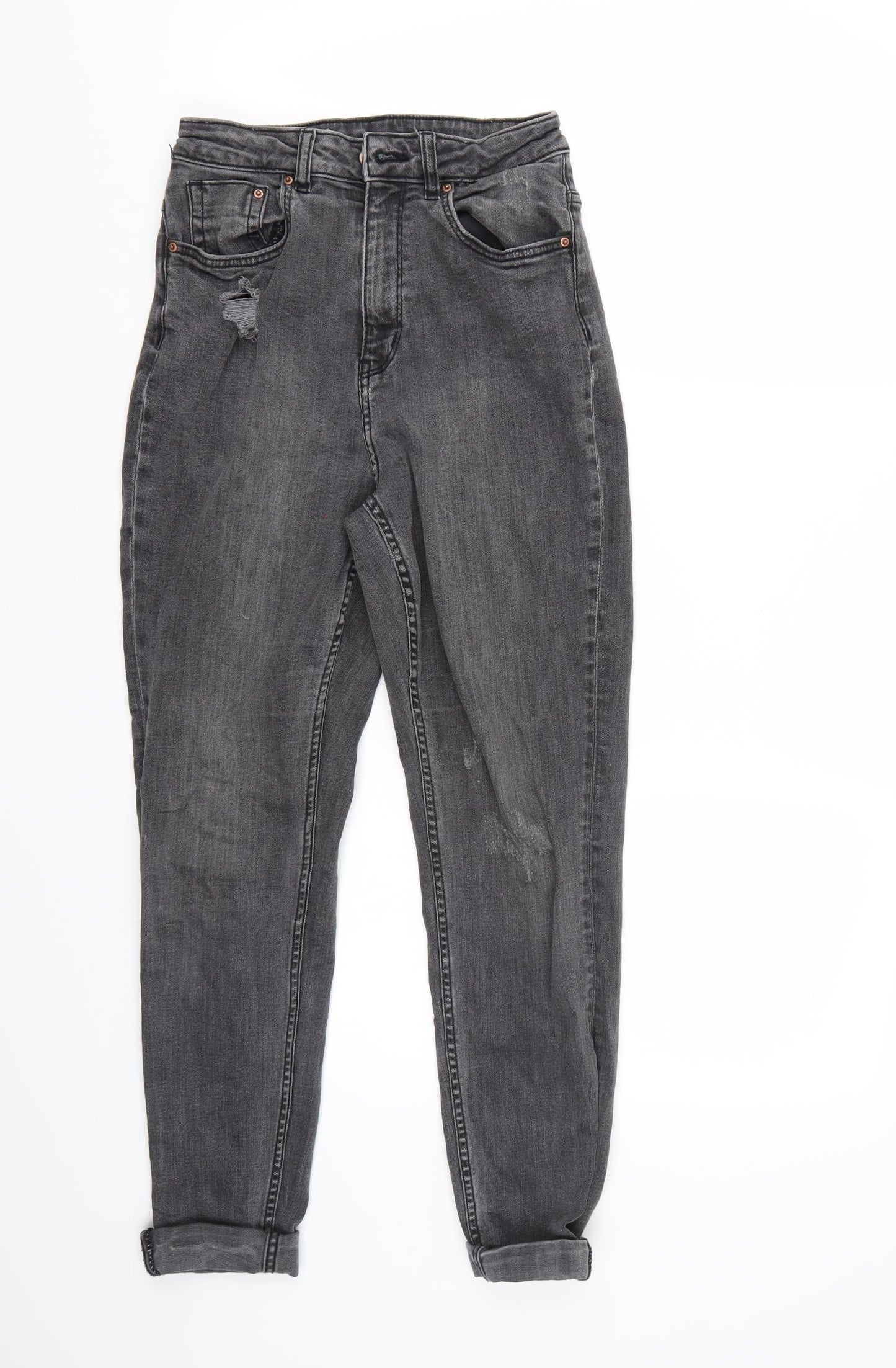 H&M Womens Black   Straight Jeans Size 6 L25 in