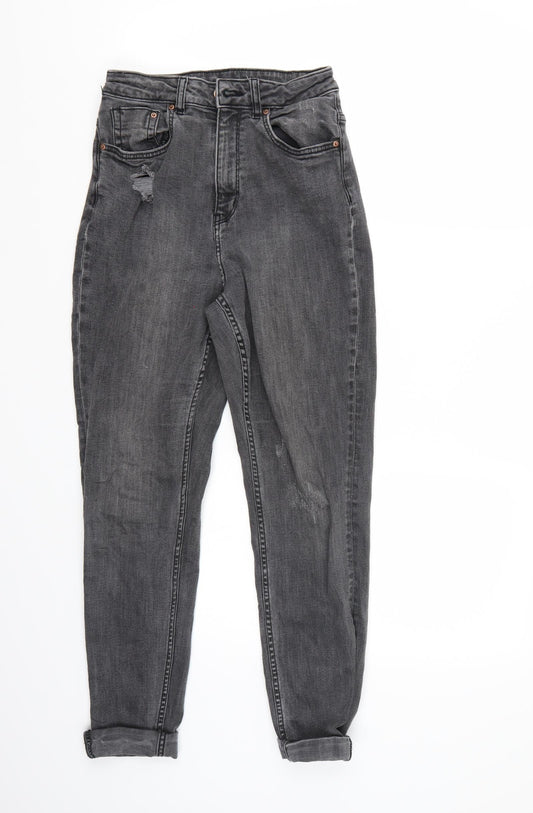 H&M Womens Black   Straight Jeans Size 6 L25 in