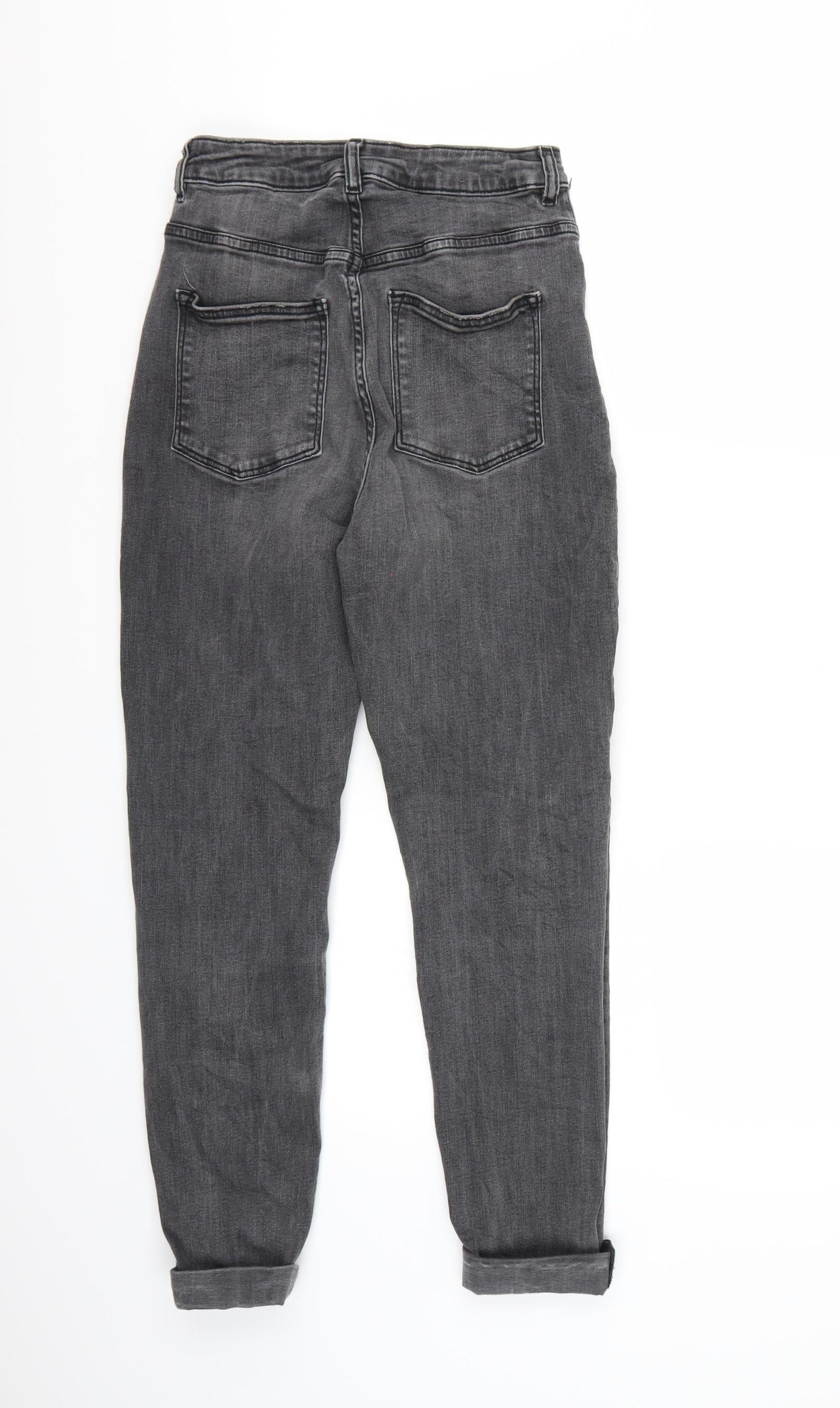 H&M Womens Black   Straight Jeans Size 6 L25 in