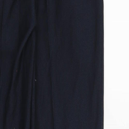 Brand and care label for Preworn women’s blue trousers, size UK 30, 30-inch leg