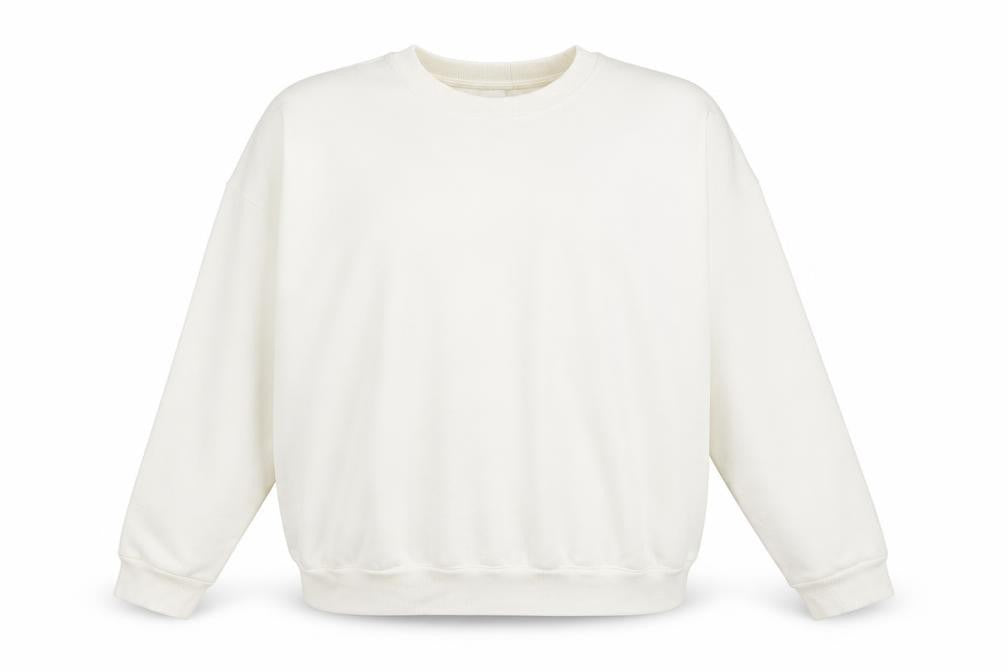 H&M Womens White   Pullover Sweatshirt Size 2XL