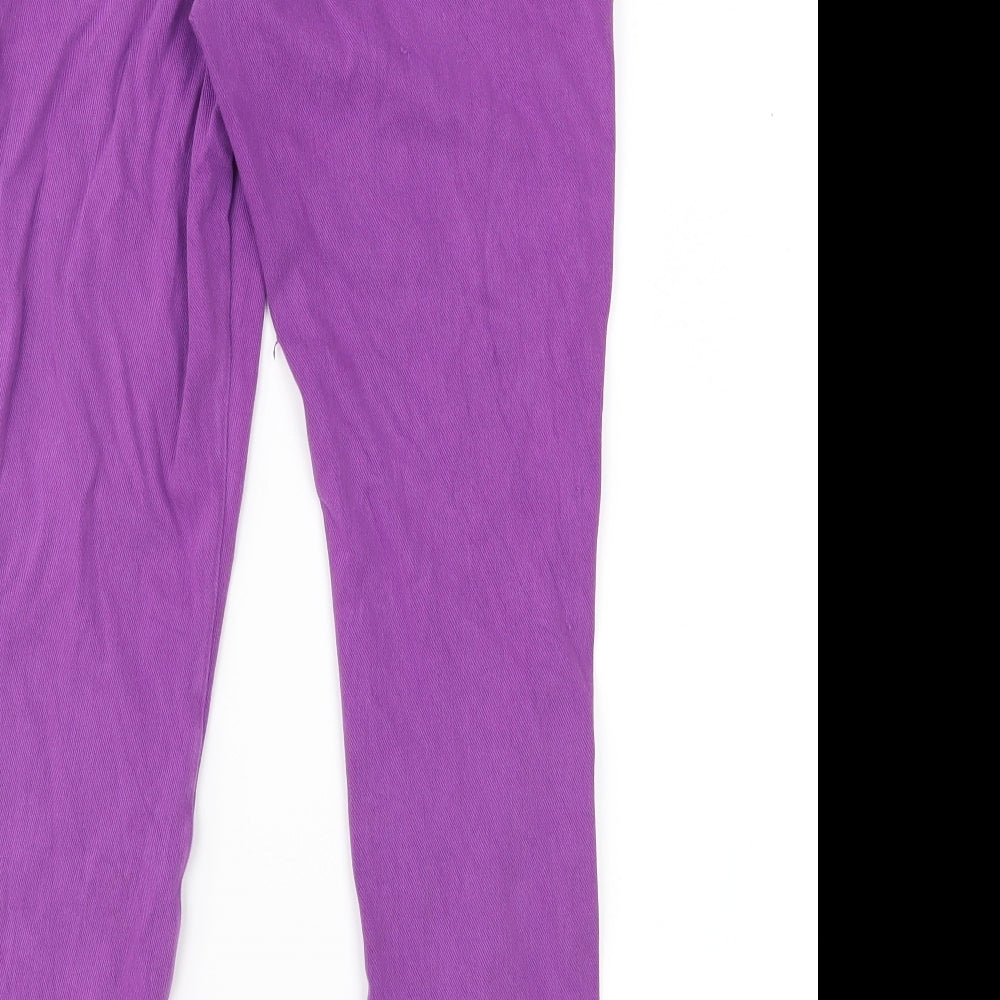 HUE Womens Purple  Denim Jegging Jeans Size S L21 in