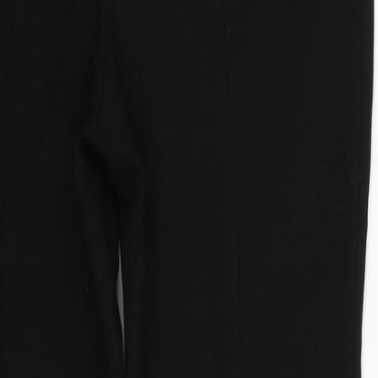 Close-up detail of Next women’s blue trousers, size UK 8, 26-inch leg