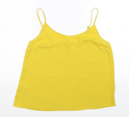 Additional front view of Next women’s yellow basic tank, size UK 14