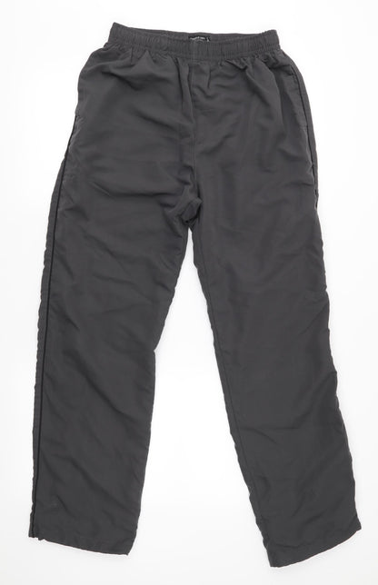 Additional front view of Capsule women’s grey jogger trousers, size UK 36, 28-inch leg