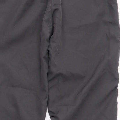Brand and care label for Capsule women’s grey jogger trousers, size UK 36, 28-inch leg
