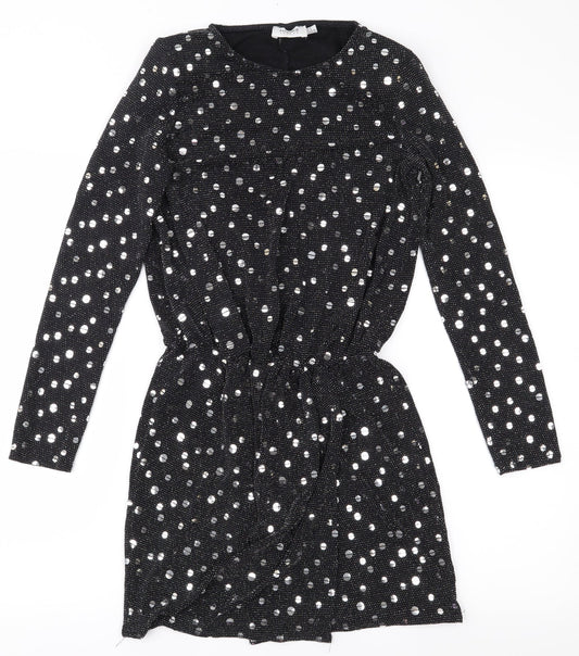Flounce Womens Black   Mini  Size 8  - Shoulder Pads