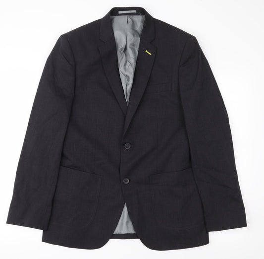 Dimensions Mens Black   Jacket Blazer Size 38