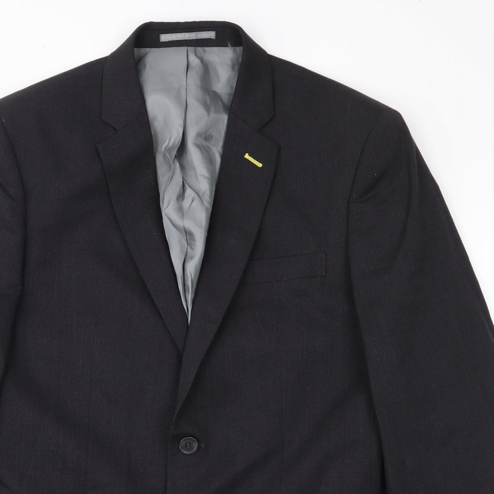 Dimensions Mens Black   Jacket Blazer Size 38