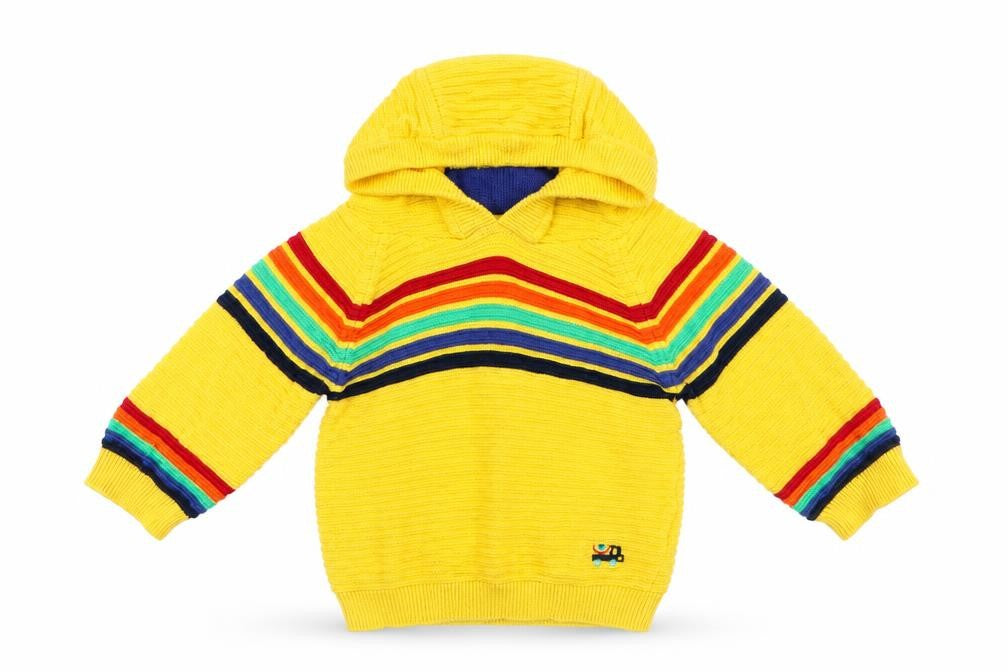 Next Boys Yellow Striped  Jacket  Size 3-6 Months