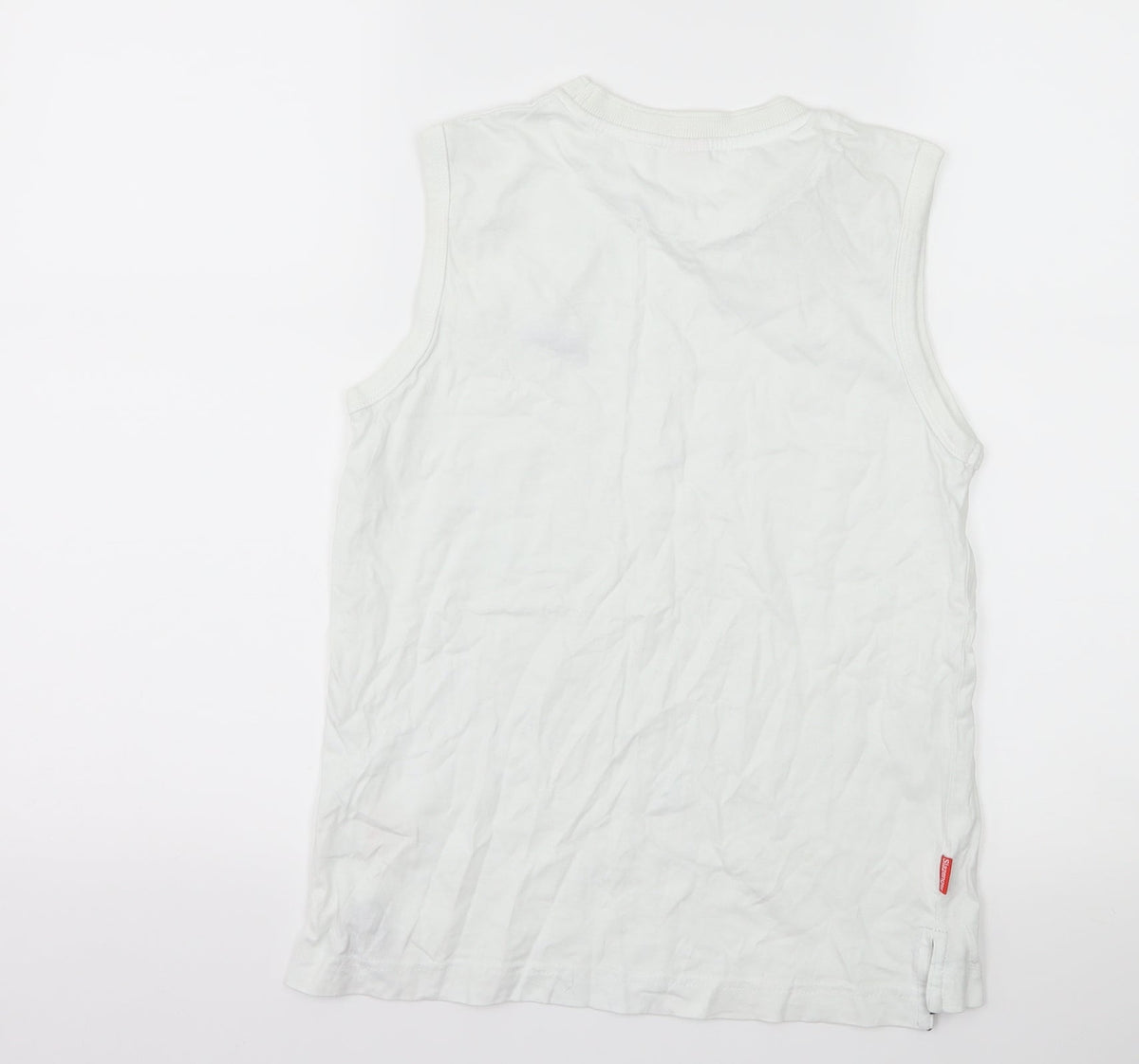 Slazenger Boys White   Basic Tank Size 9-10 Years