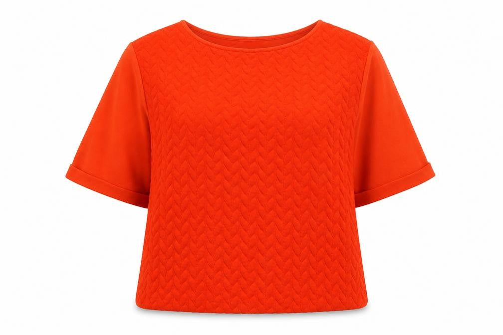 H&M Womens Orange Striped Jersey Pullover Jumper Size M