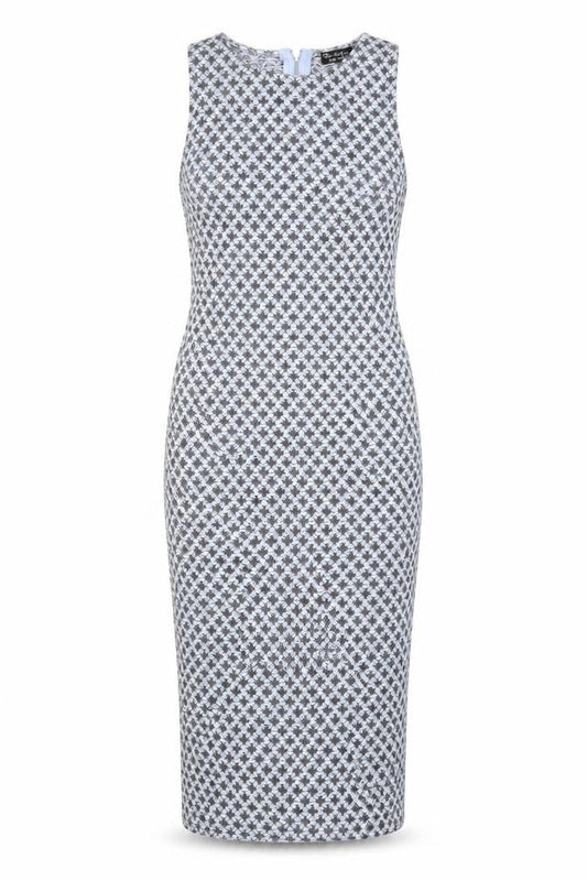 Miss Selfridge Womens Blue Geometric  Bodycon  Size 12