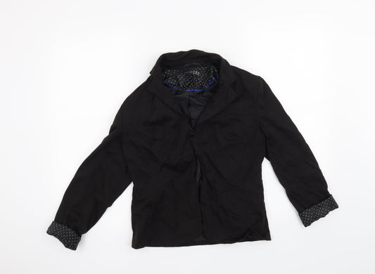Atmosphere Womens Black Houndstooth  Jacket Blazer Size 8