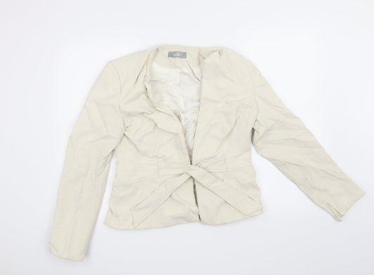 Wallis Womens White   Jacket Coat Size 14