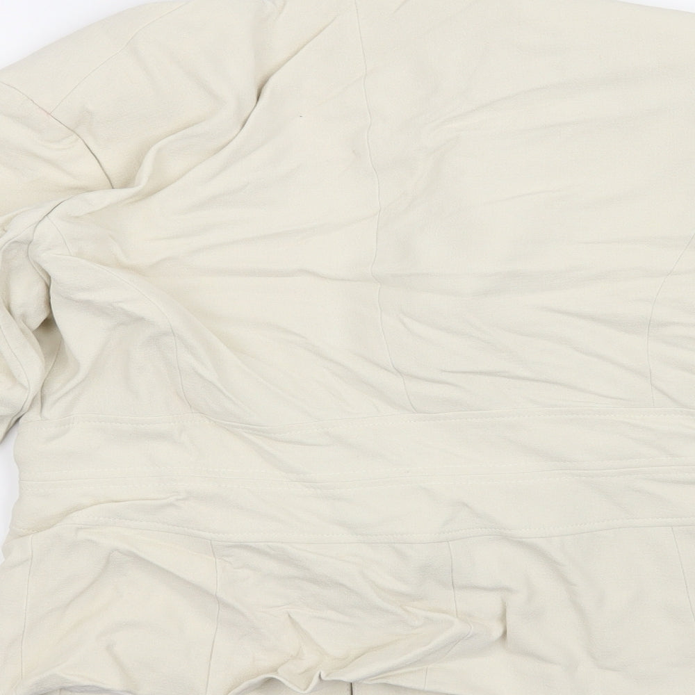 Wallis Womens White   Jacket Coat Size 14