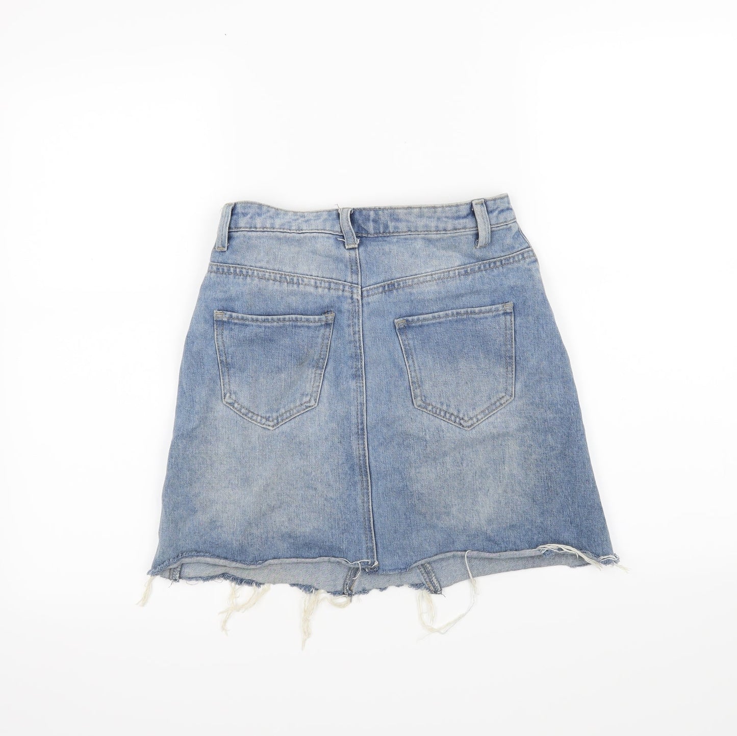 Denim & Co. Womens Blue   A-Line Skirt Size 4