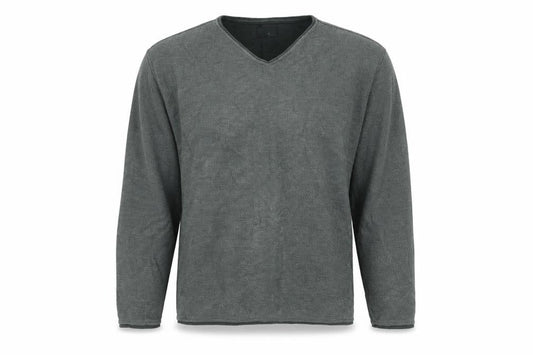 Front view of BHS men’s green jumper, size S