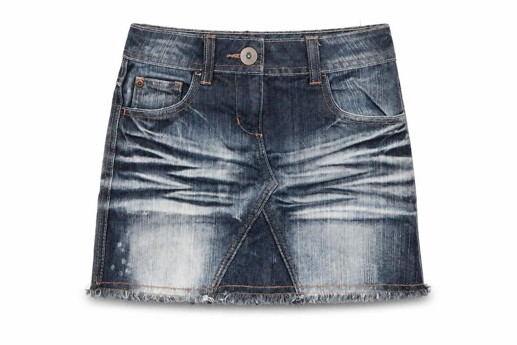 NEXT Girls Blue  Denim A-Line Skirt Size 7 Years