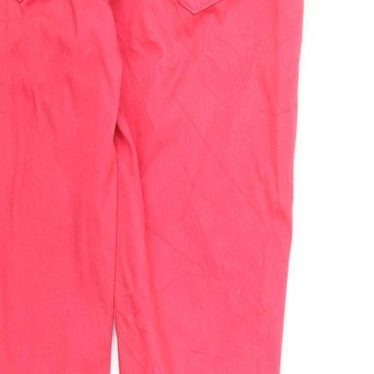 Brand and care label for Gap women’s pink denim jegging jeans, size UK 10, 26-inch leg