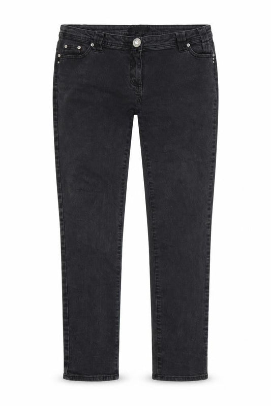 Front view of Love Denim women’s grey skinny jeans, size UK 16, 29-inch leg