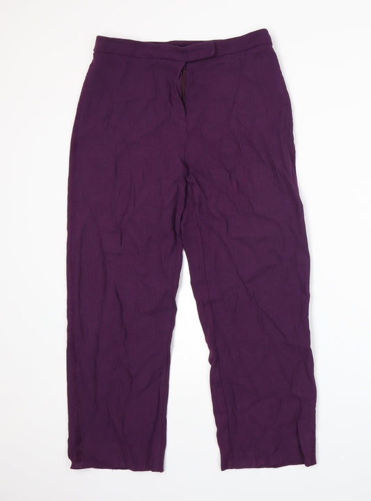 Wallis Womens Purple   Trousers  Size 12 L24 in