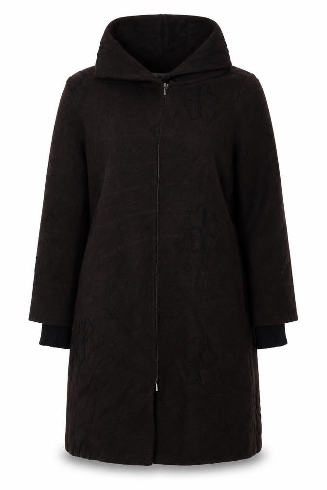 EVELIN BRANDT Womens Brown   Overcoat Coat Size 10
