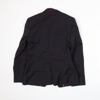 Back view of Autograph women’s purple jacket suit jacket, size UK 10