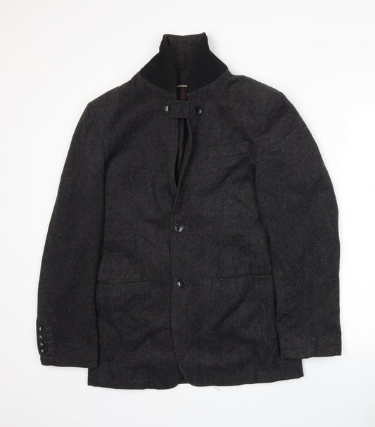 Focus Mens Grey   Jacket Coat Size S