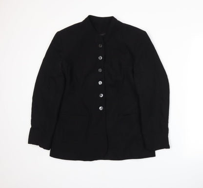 Additional front view of Richards women’s black jacket suit jacket, size UK 12