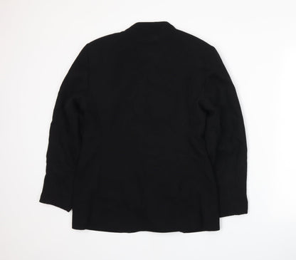 Back view of Richards women’s black jacket suit jacket, size UK 12