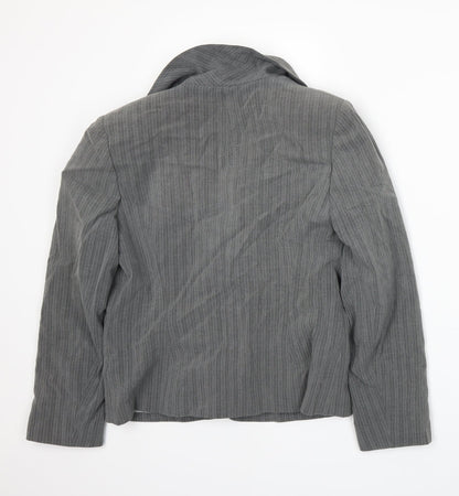 Back view of BHS women’s grey jacket suit jacket, size UK 12