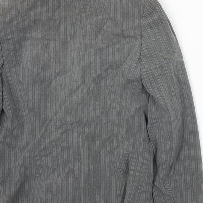 Brand and care label for BHS women’s grey jacket suit jacket, size UK 12
