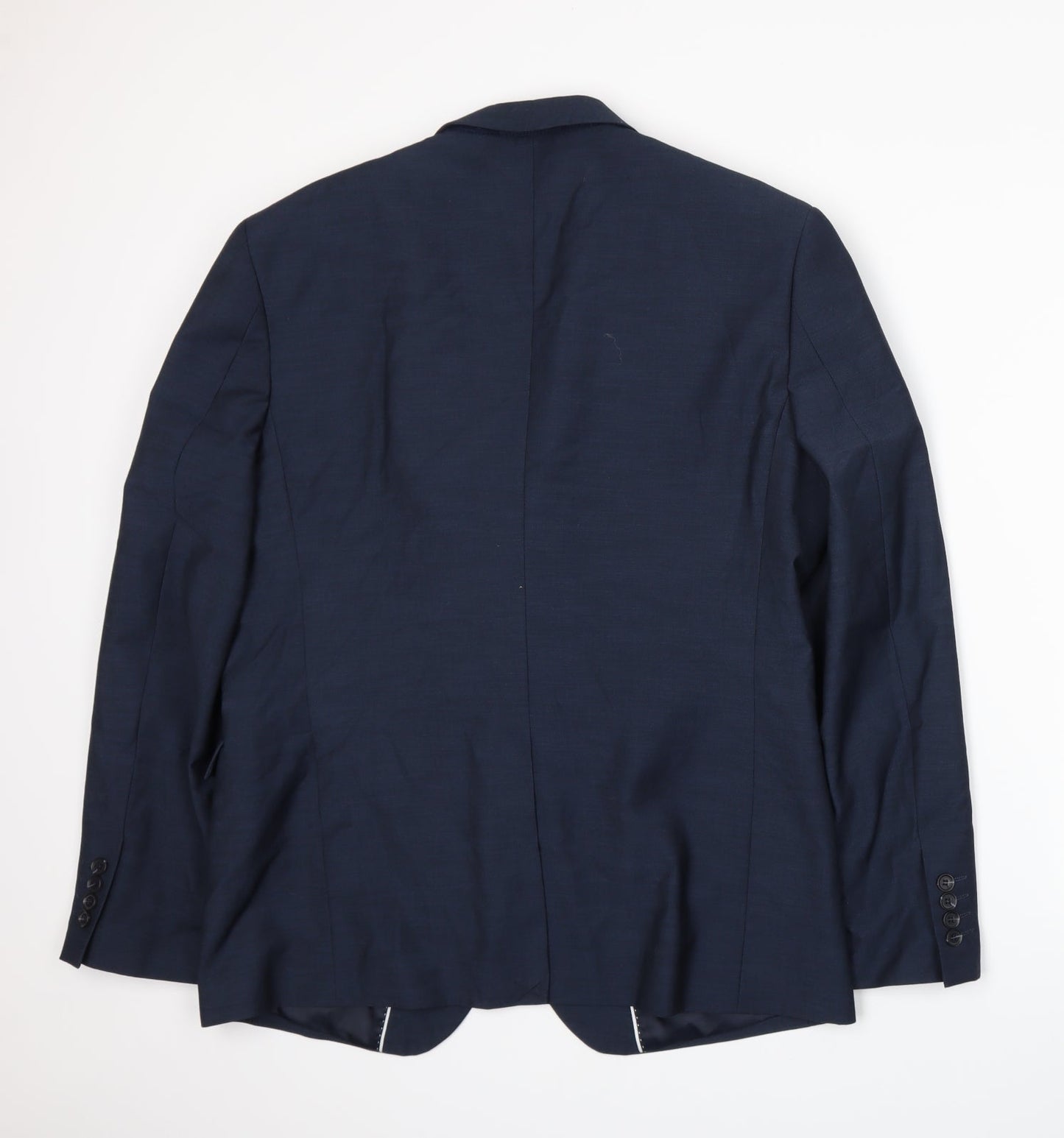 Cedar Wood State Mens Blue   Jacket Suit Jacket Size XL