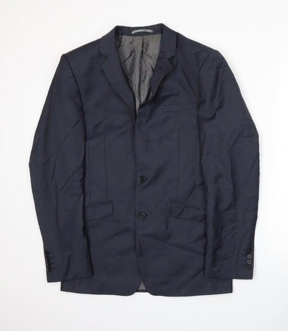 Additional front view of Next men’s blue jacket suit jacket, size M