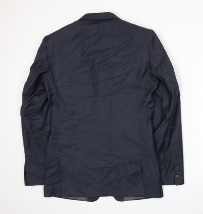 Back view of Next men’s blue jacket suit jacket, size M