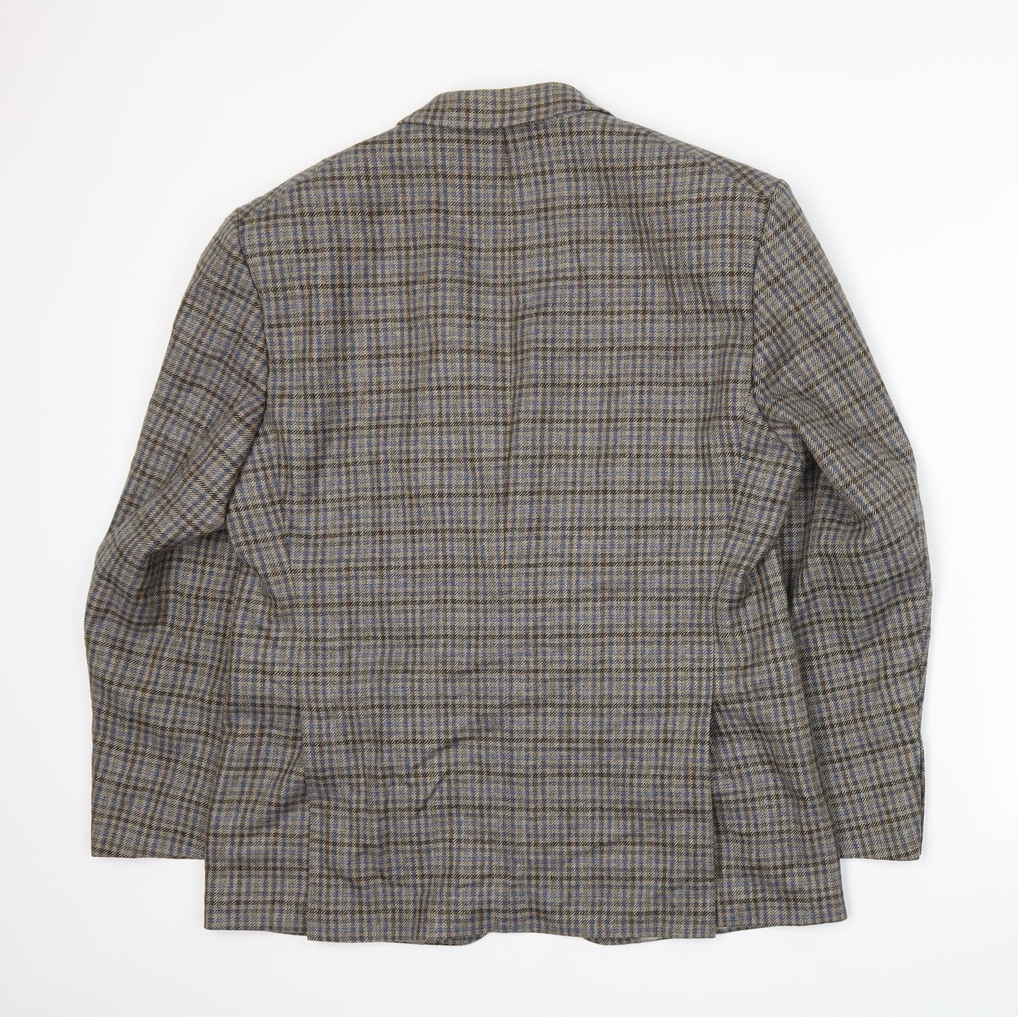 Varteks Mens Beige Plaid  Jacket Suit Jacket Size L