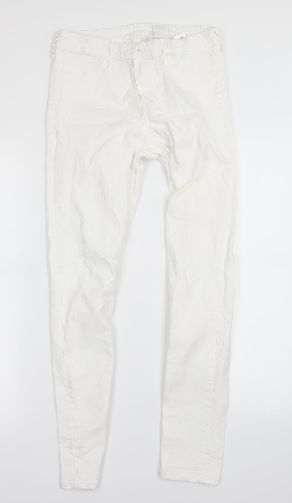 H&M Womens White   Skinny Jeans Size 6 L28 in