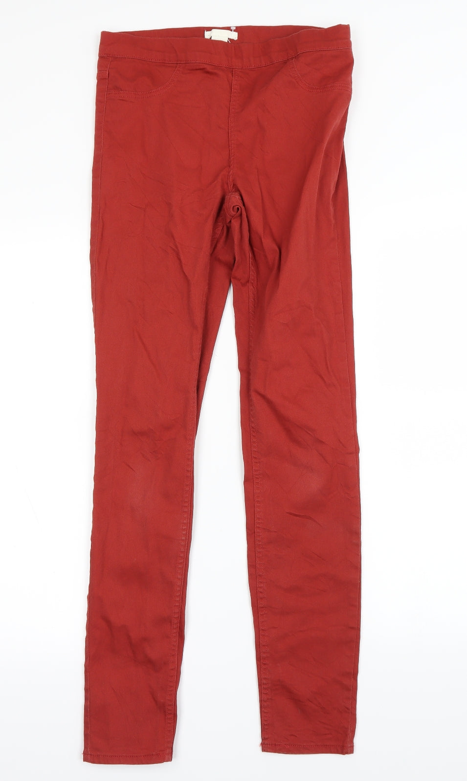 H&M Womens Red   Mom Jeans Size 8 L29 in
