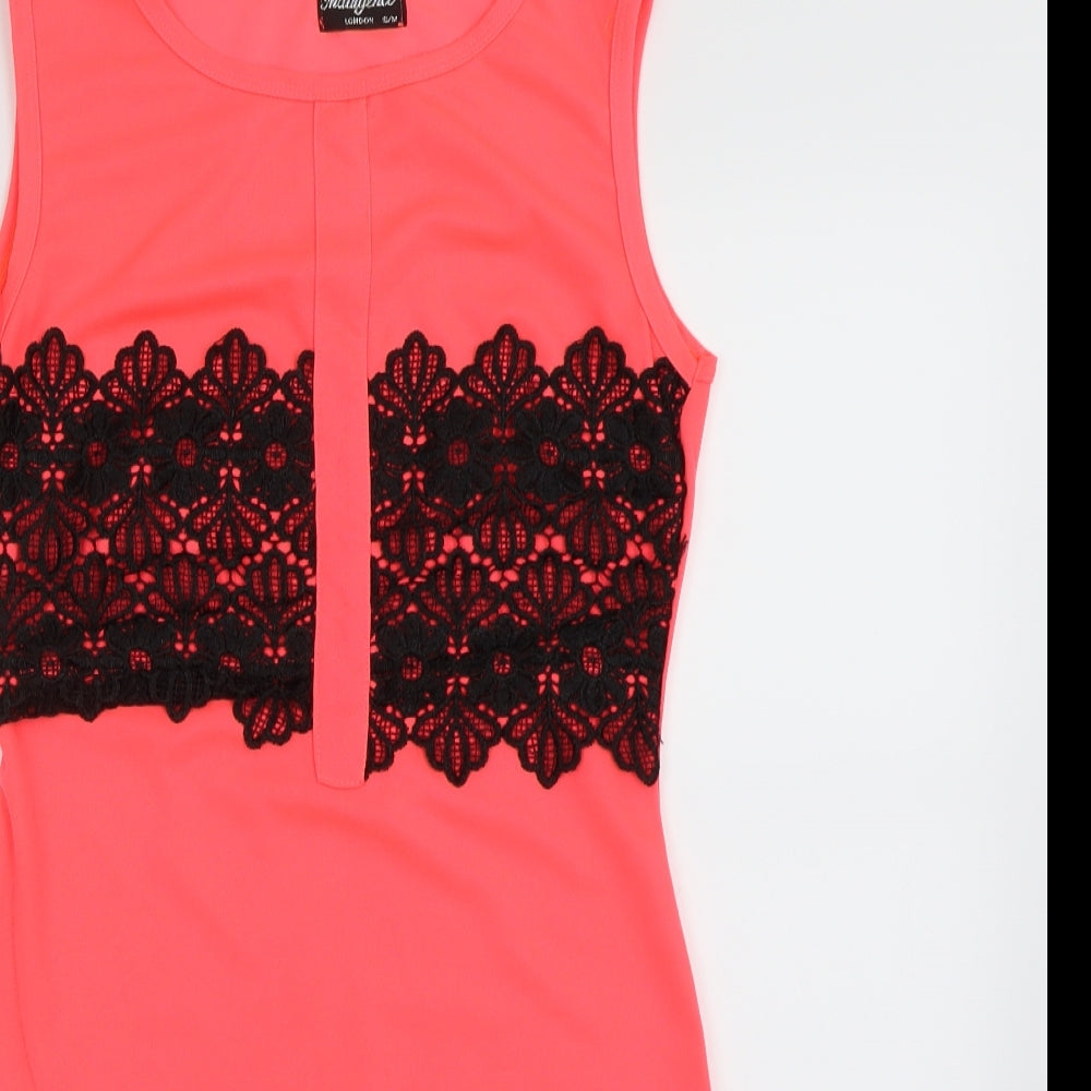 Indulgence London Womens Pink   Bodycon  Size S