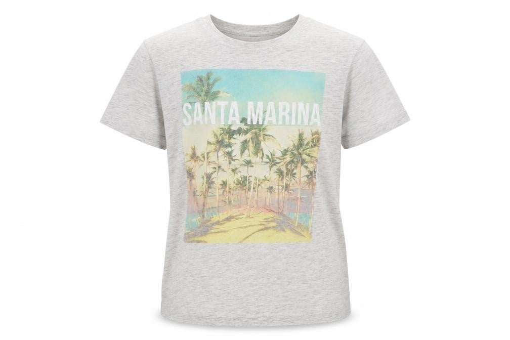 Primark Boys Grey   Basic T-Shirt Size 7-8 Years