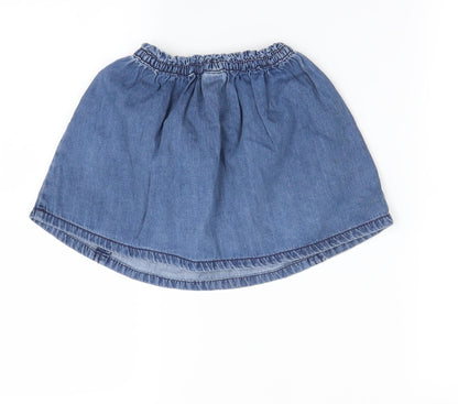 Back view of Next girls’ blue mini skirt, size 18, months