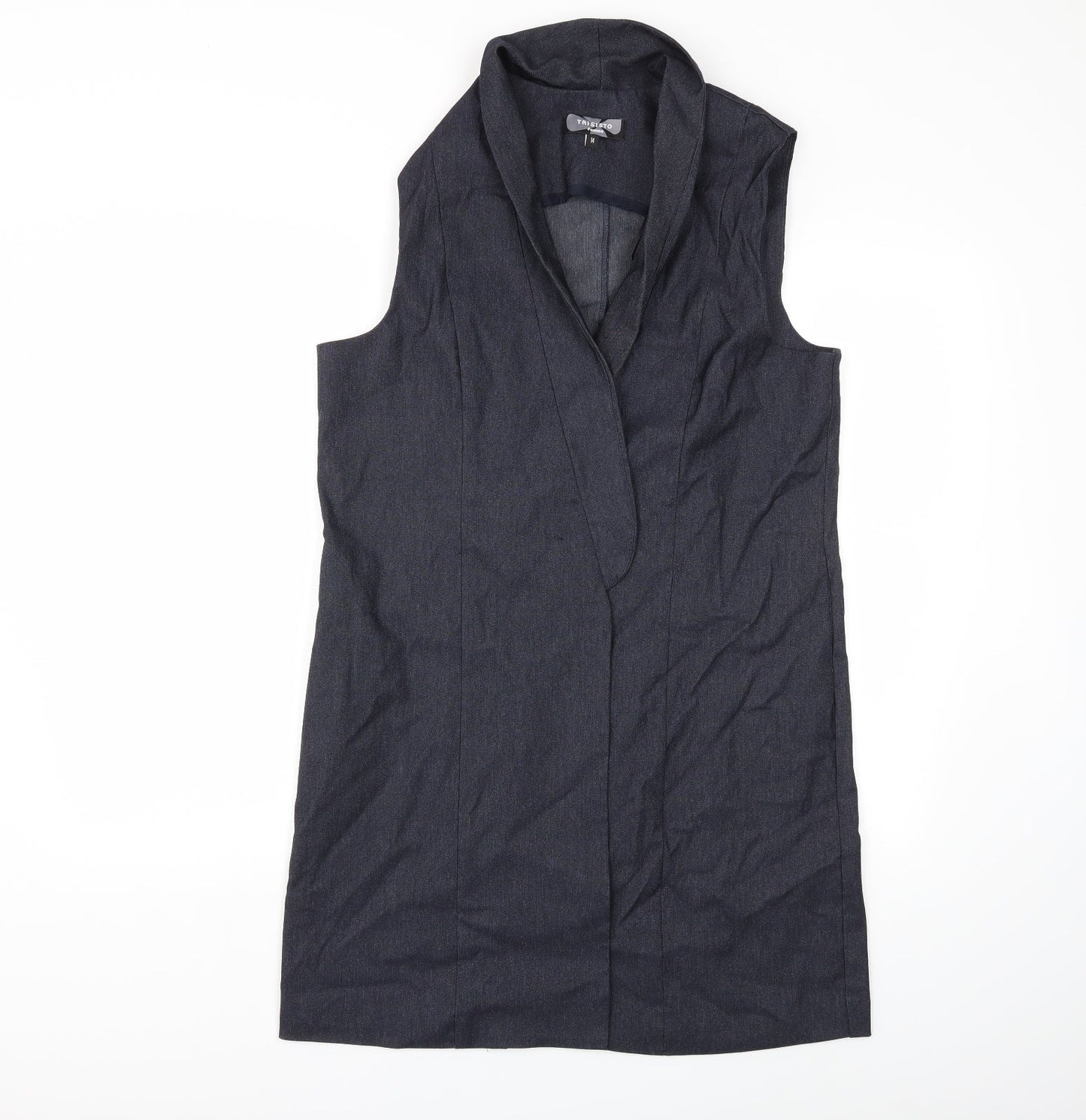 triesito Womens Blue   Jacket Waistcoat Size 14