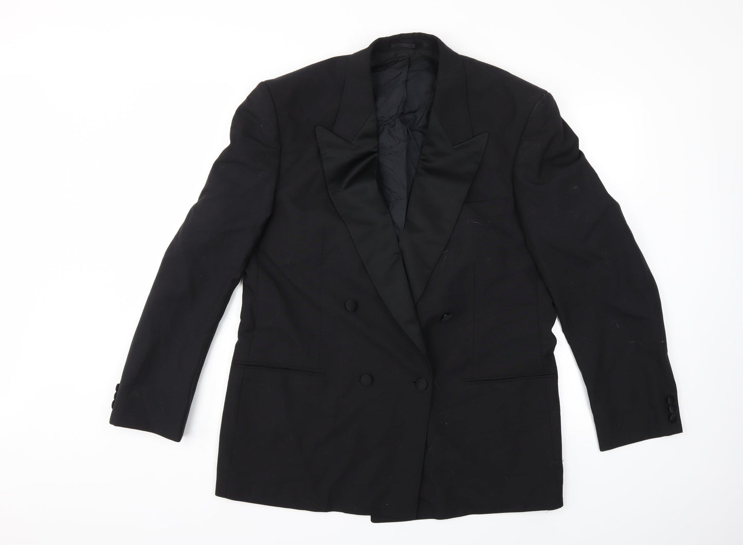 Preworn Mens Black   Jacket Suit Jacket Size 40