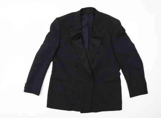 Preworn Mens Black   Jacket Suit Jacket Size 40