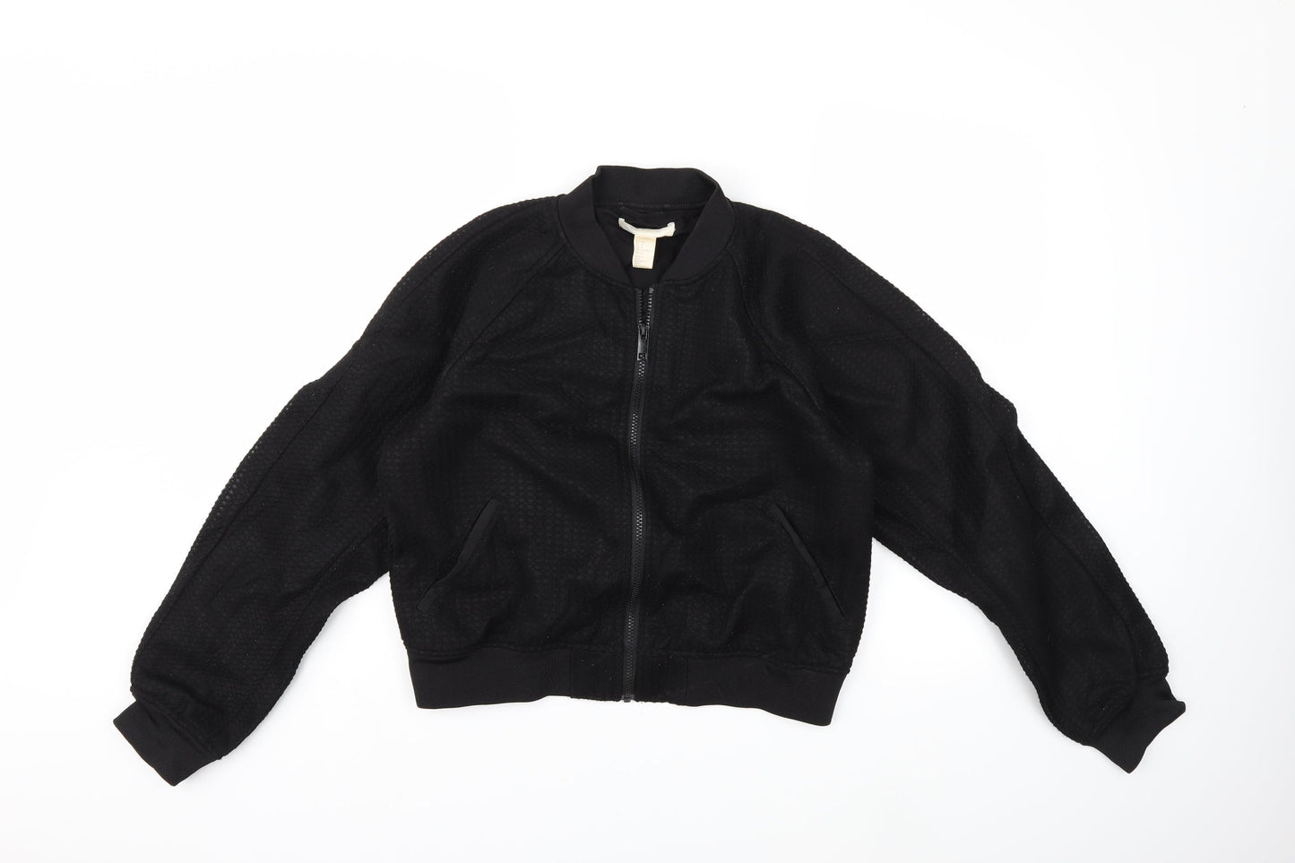 H&M Womens Beige   Bomber Jacket Coat Size 10