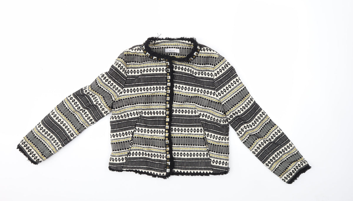 Per Una Womens Black Striped  Jacket  Size 8