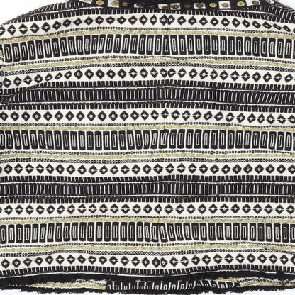 Brand and care label for Per Una women’s black striped jacket, size UK 8