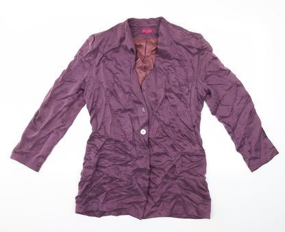 Additional front view of Richards women’s purple jacket, size UK 14