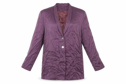 Front view of Richards women’s purple jacket, size UK 14